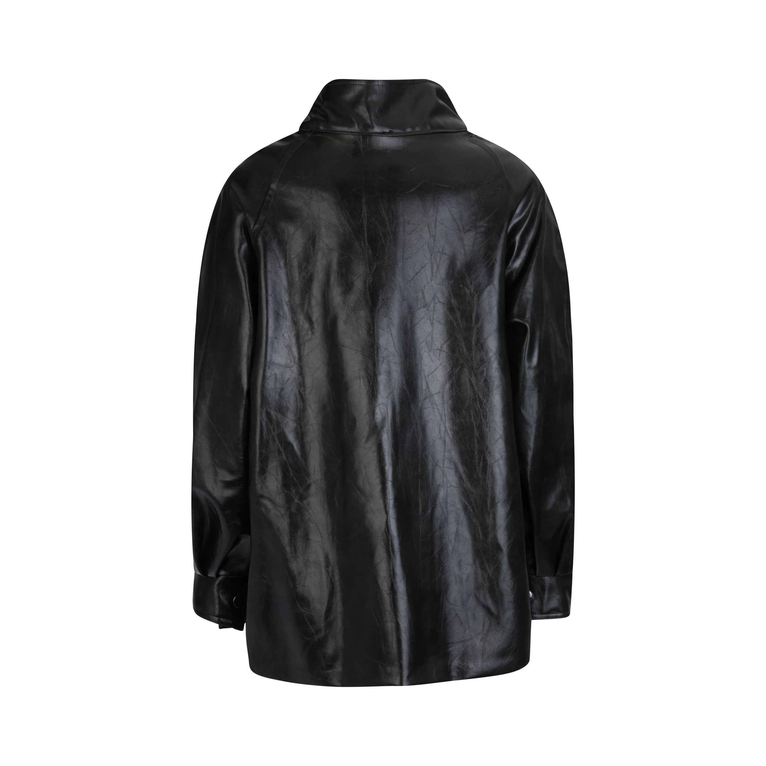 Raven Leather Coat