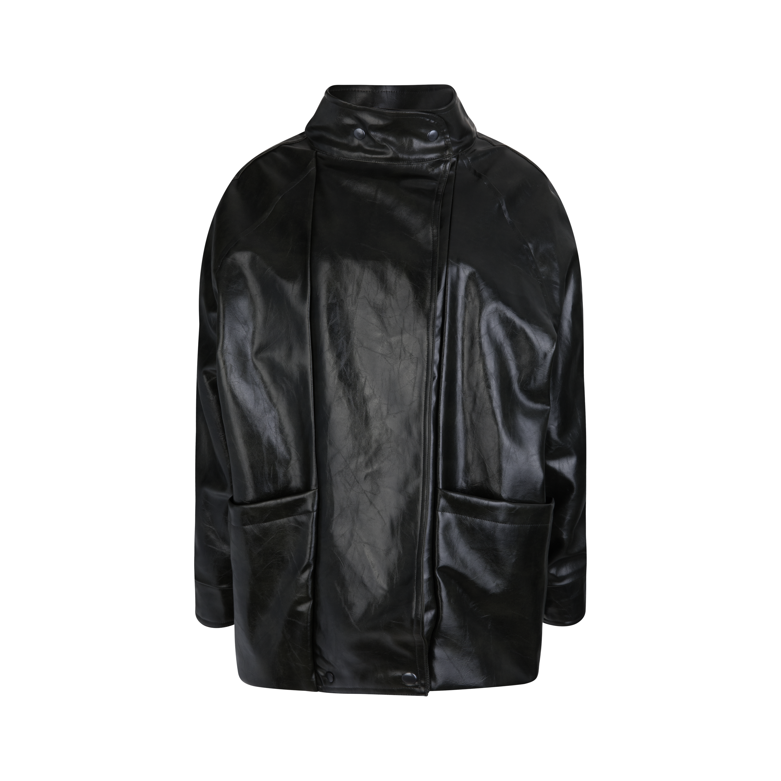 Raven Leather Coat